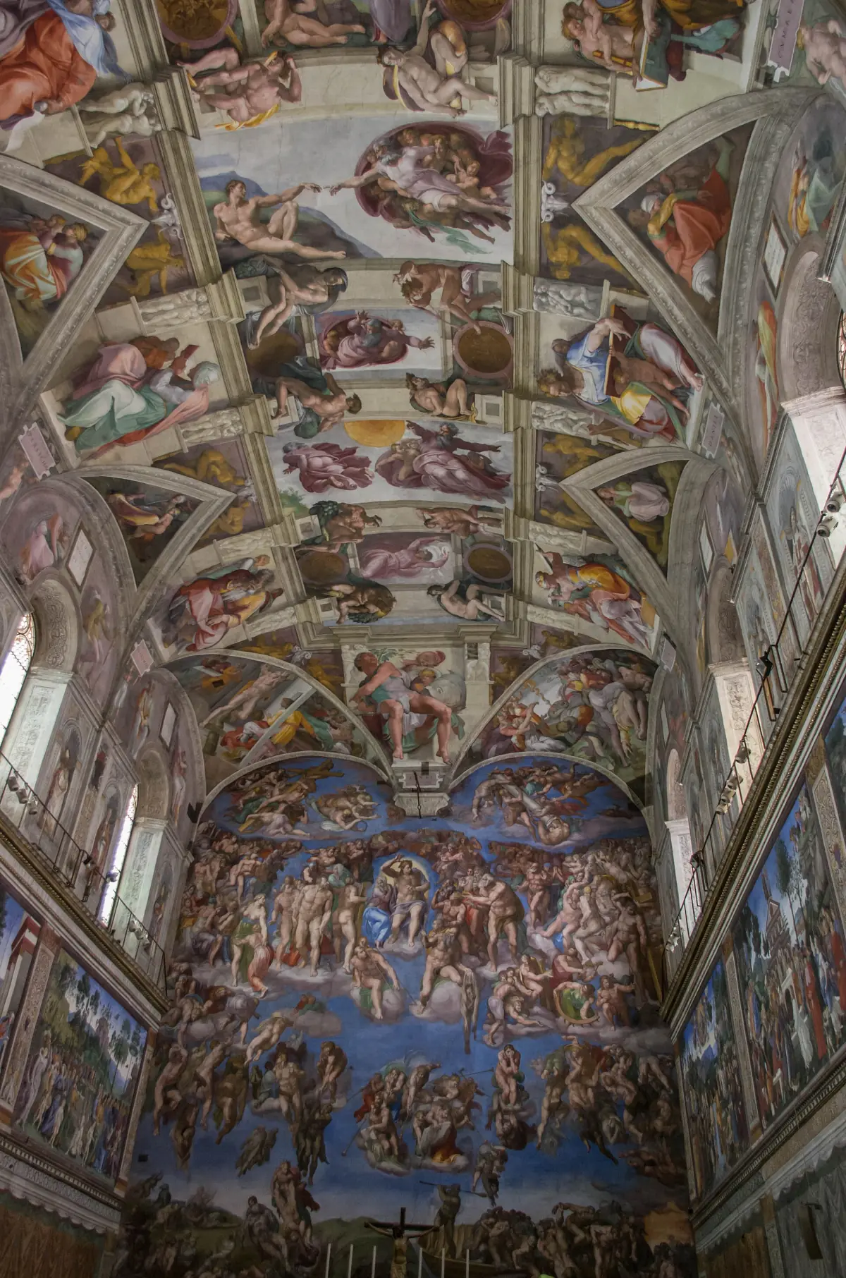 Michelangelos Decke der Sixtinischen Kapelle und das Jüngste Gericht